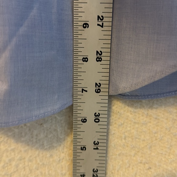 J Crew Bowery wrinkle-free dress shirt with‎ point collar Mens Medium Blue - Picture 10 of 11